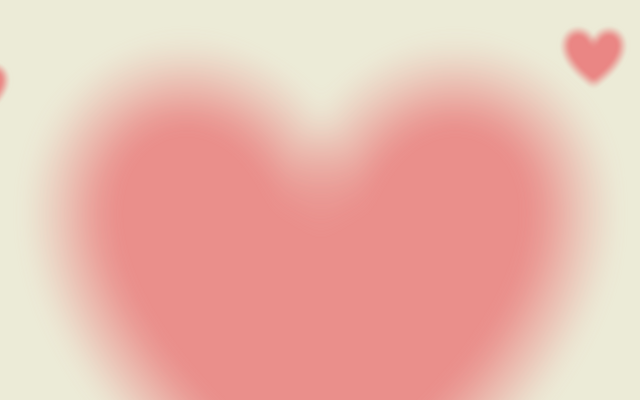 Großes Herz und kleine Herzchen 